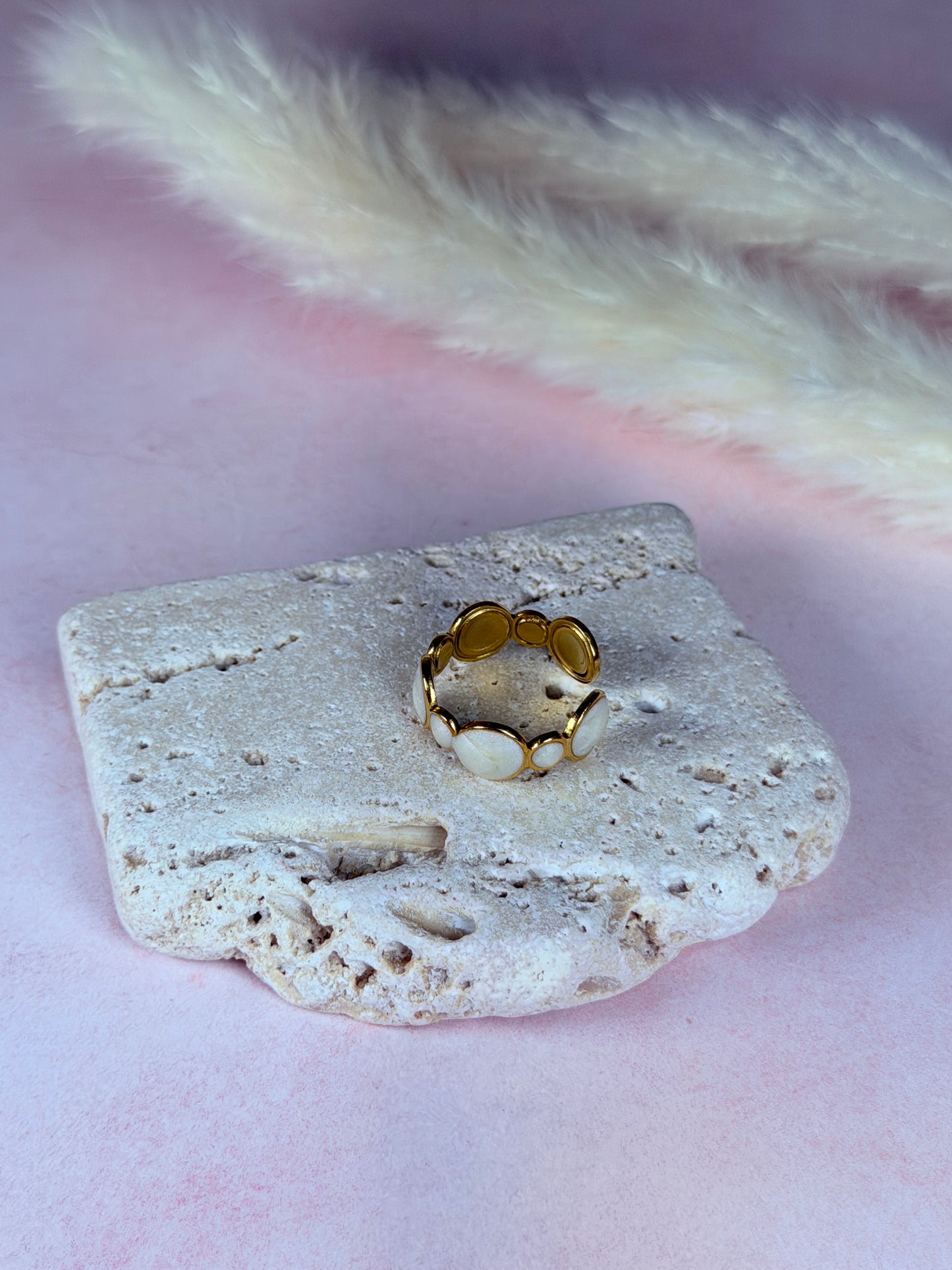 Anillo Pearl Circles