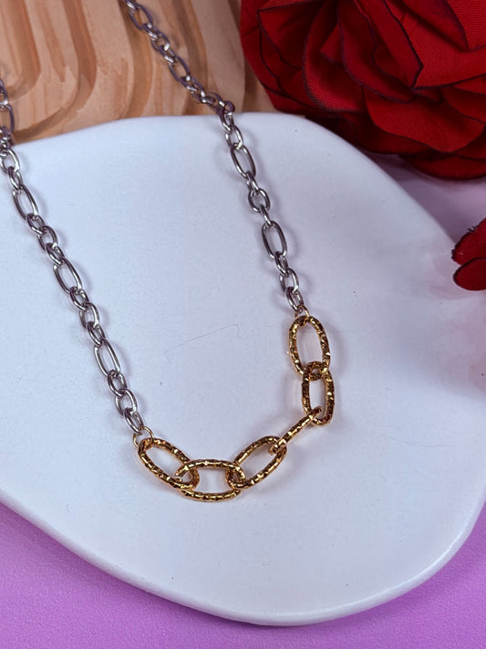 Collar Bicolor Chain Glow