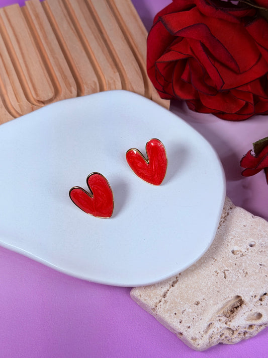 Aretes Red Love Glow