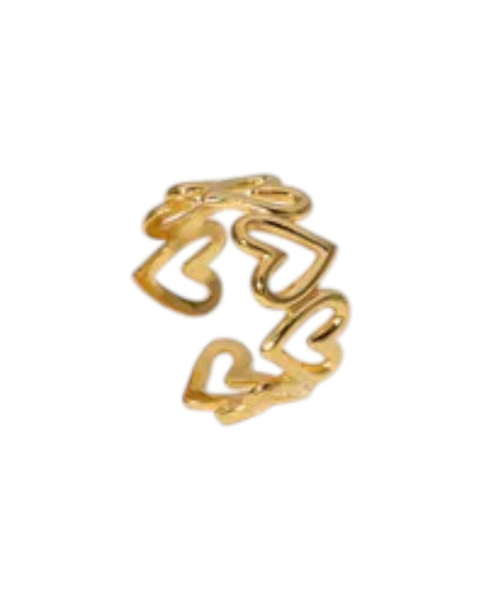Anillo Corazones Infinity
