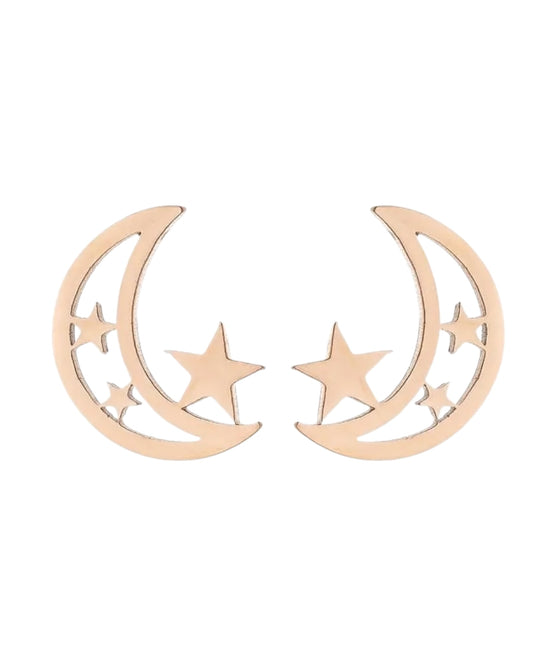 Aretes Luna y Estrella