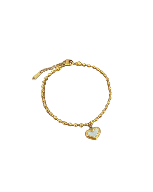 Pulsera Heart Pearl