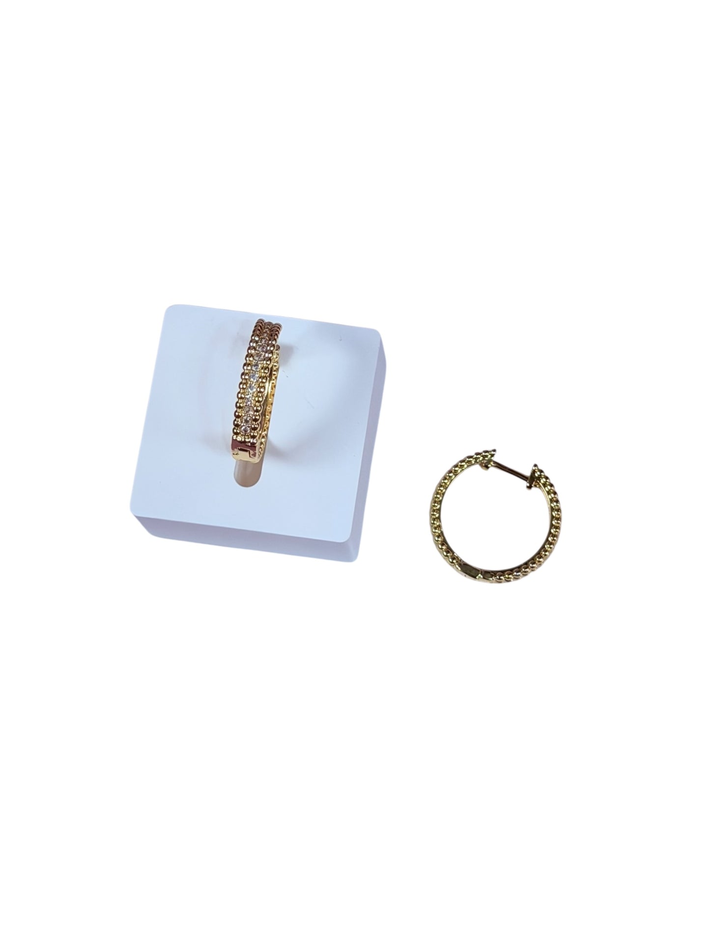 Aretes Golden Luxe Hoop