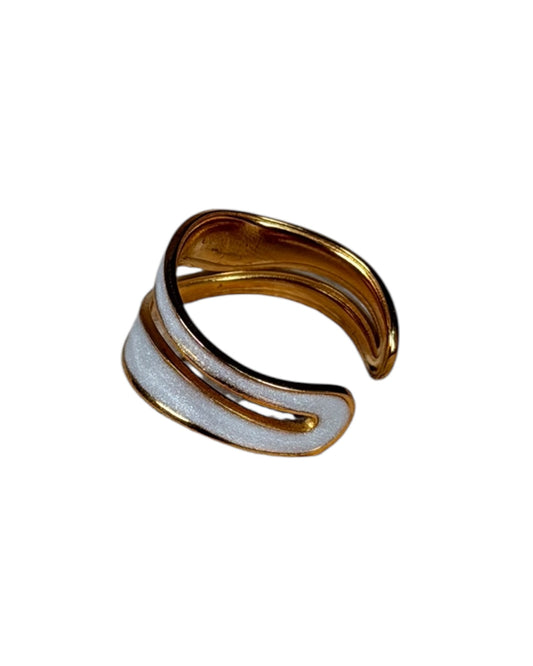 Anillo Wave Pearl Glow