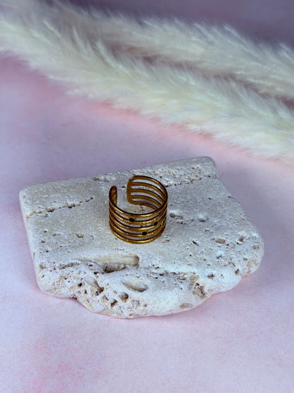 Anillo Urban Gold Lines