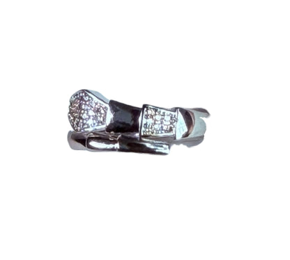 Anillo Geo Contrast Shine