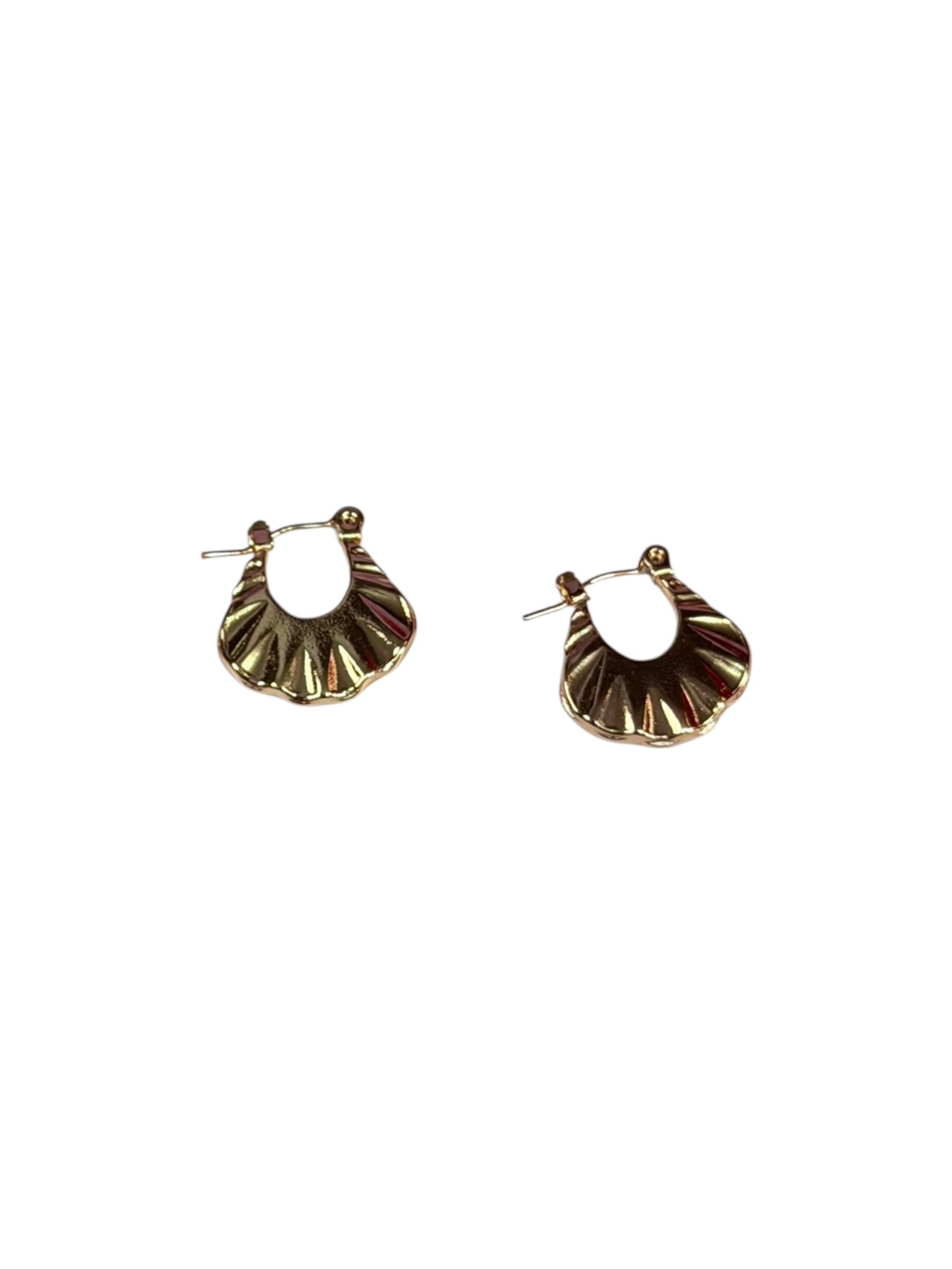 Aretes Golden Fan Glow
