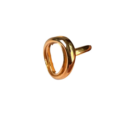 Anillo Golden Drop Statement