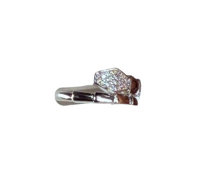 Anillo Geo Contrast Shine