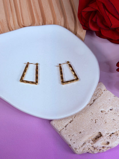 Aretes Bamboo Chic Hoops