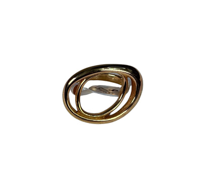 Anillo Golden Drop Statement