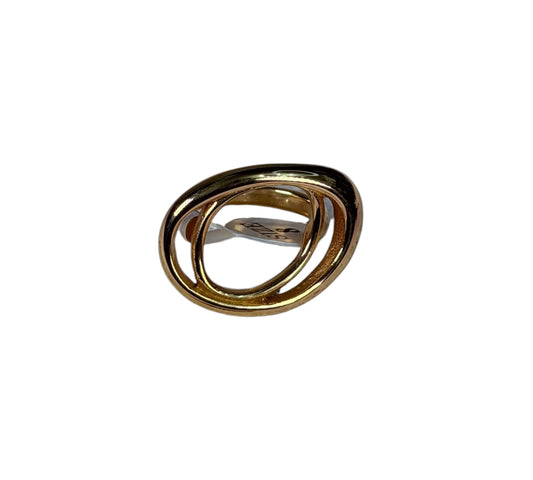 Anillo Golden Drop Statement