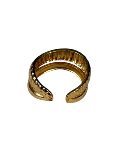 Anillo Golden Rib Chic