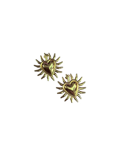 Aretes Corazón Solar Glow
