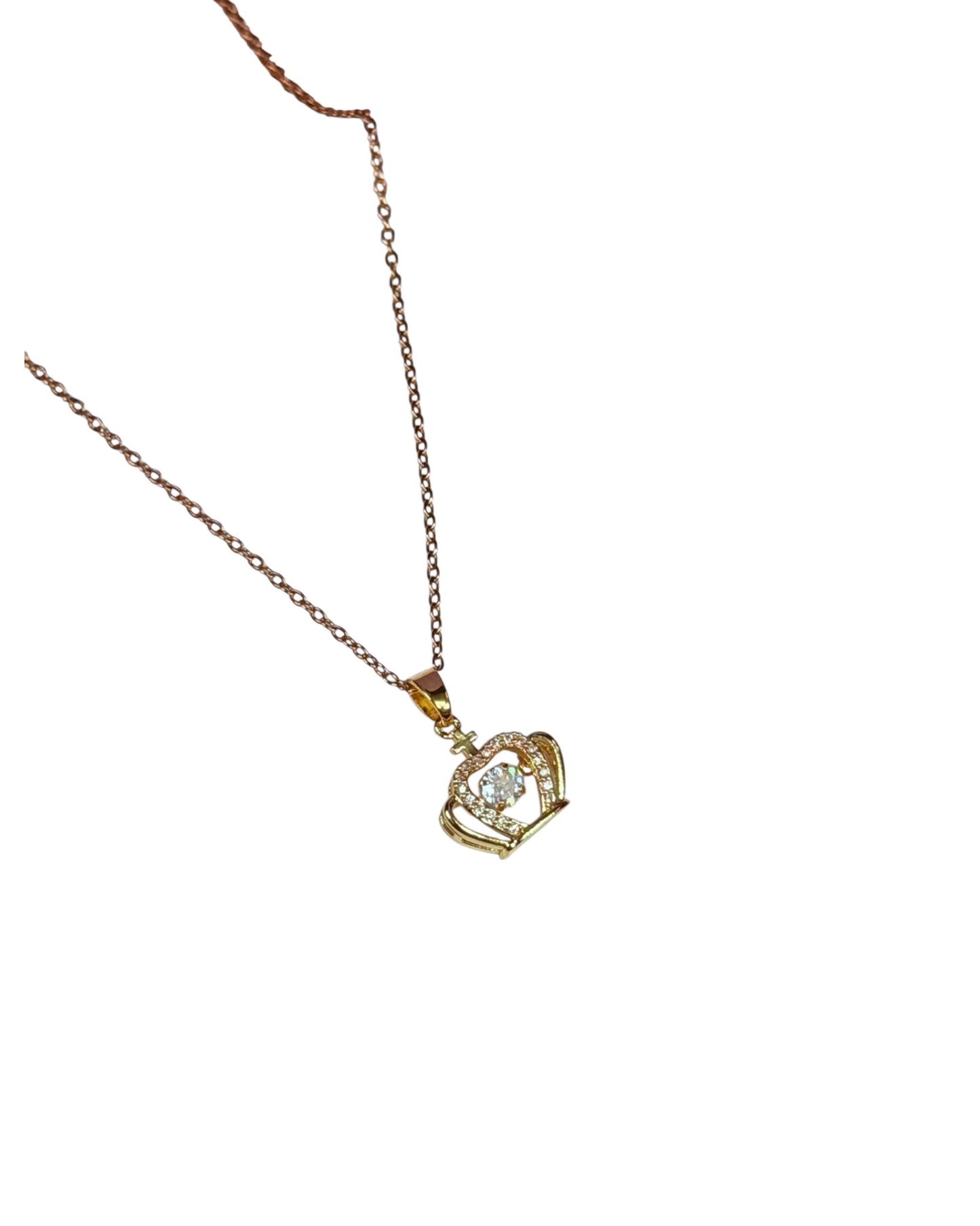 Collar Golden Heart Glow