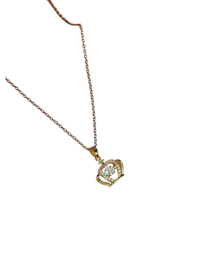 Collar Golden Heart Glow