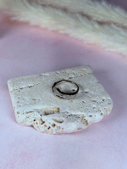 Anillo Geo Contrast Shine