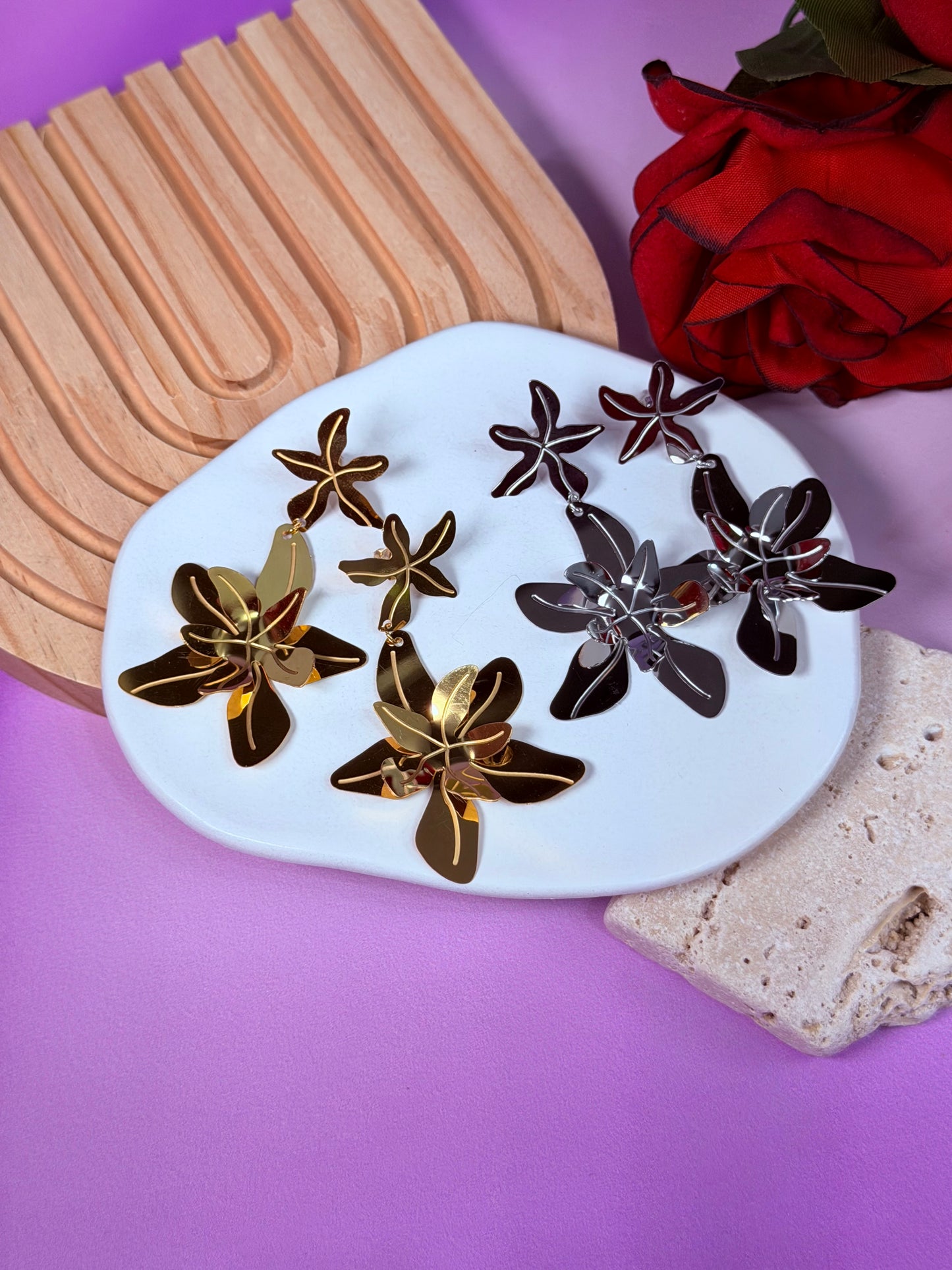 Aretes Petal Aura