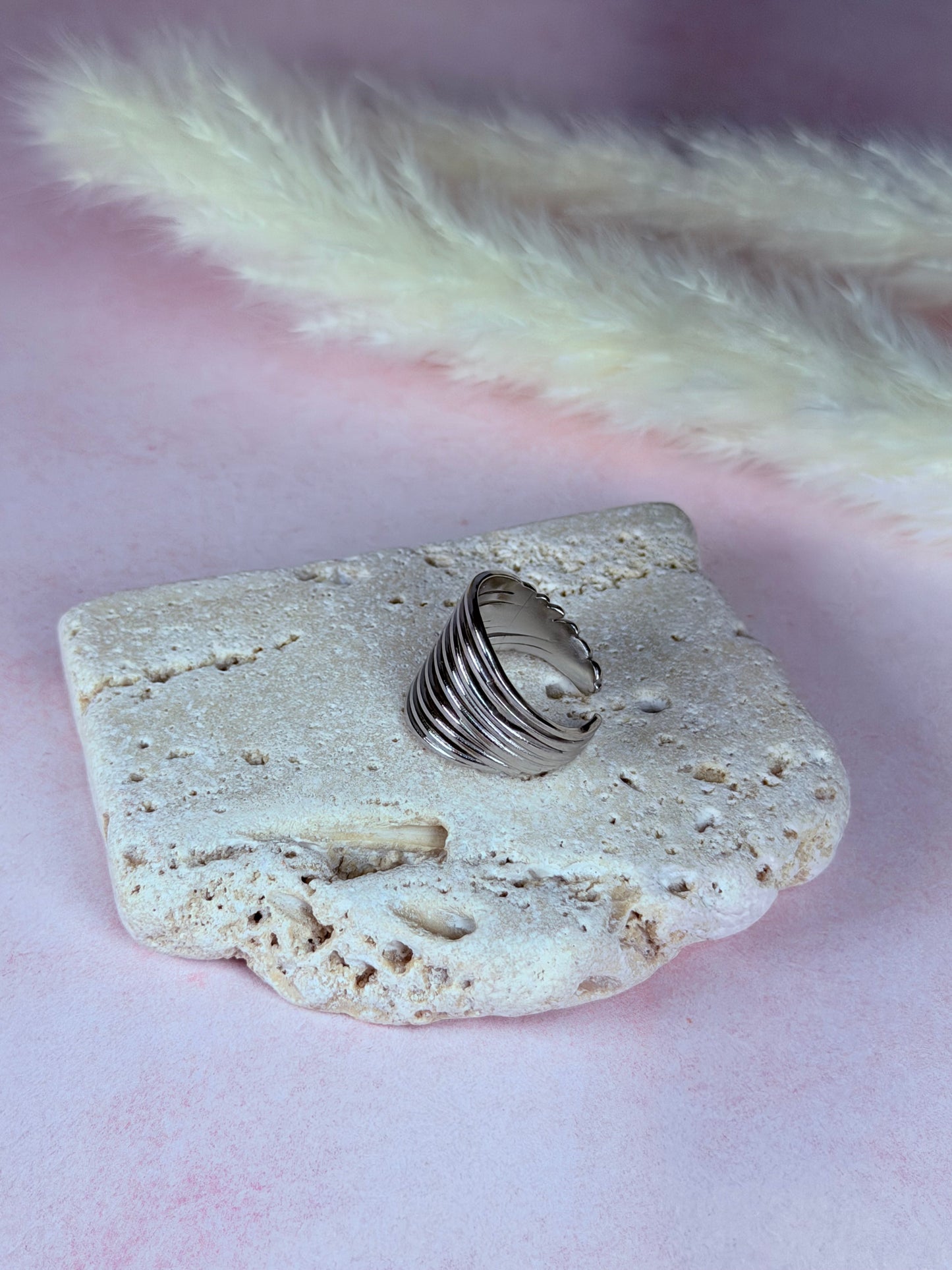 Anillo Silver Wave Chic
