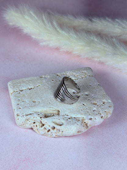 Anillo Silver Wave Chic