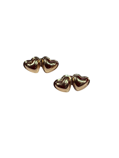 Aretes Double Heart Glow
