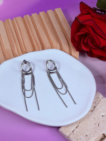 Aretes Silver Cascade