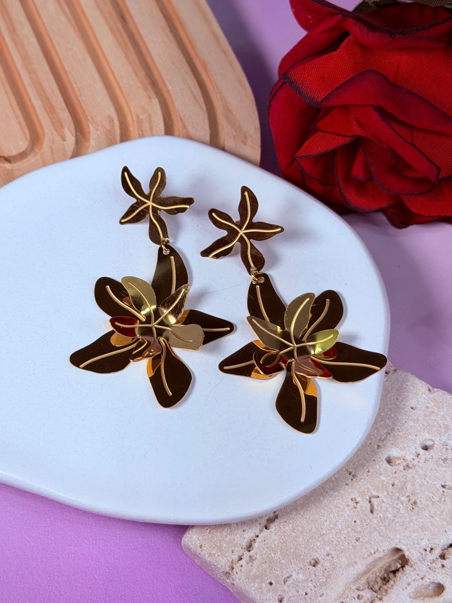 Aretes Petal Aura