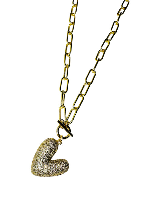 Corazón Chunky Zirconias