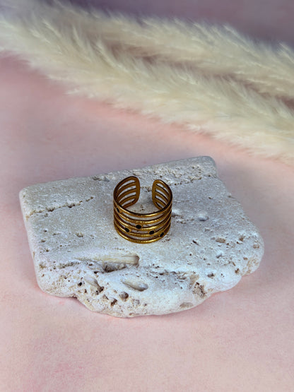 Anillo Urban Gold Lines