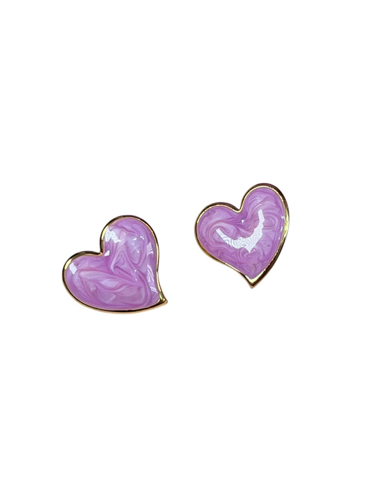 Aretes Sweet Marble Heart