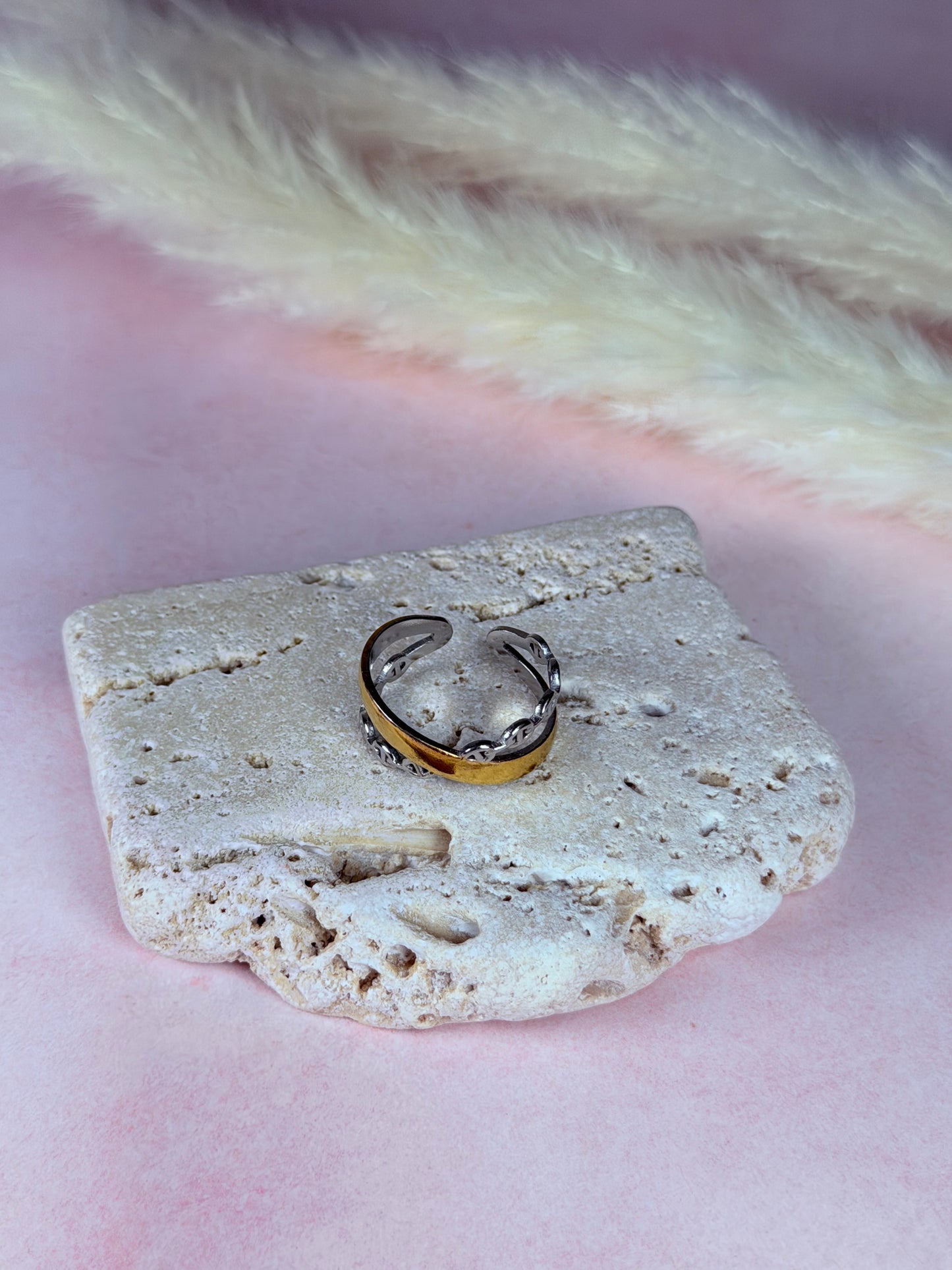 Anillo Golden Chain Balance