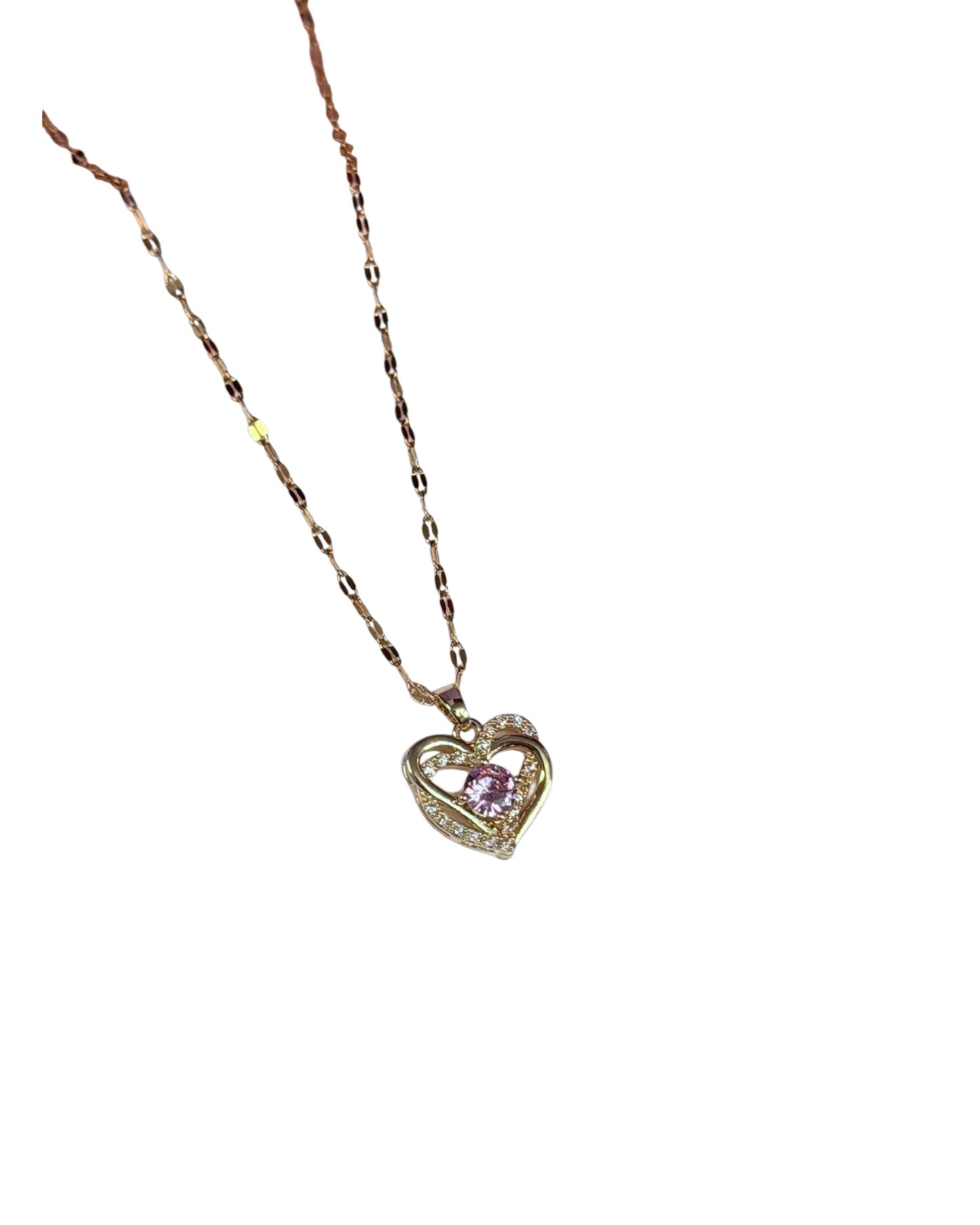 Collar Pink Heart Glow
