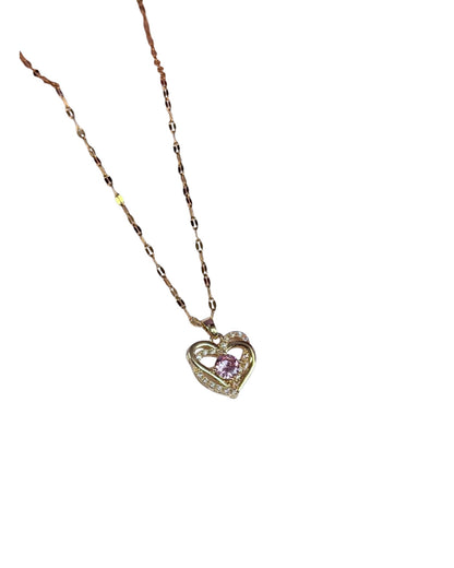 Collar Pink Heart Glow
