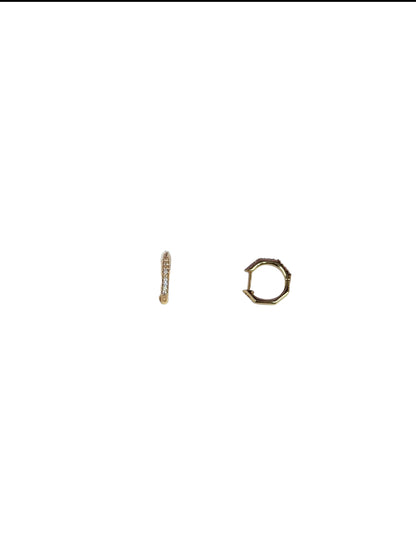 Aretes Mini Sparkle Huggie