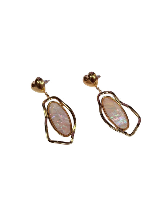 Aretes Opal Heart Drop