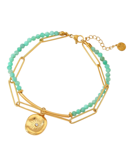 Doble con cuentas y Destello