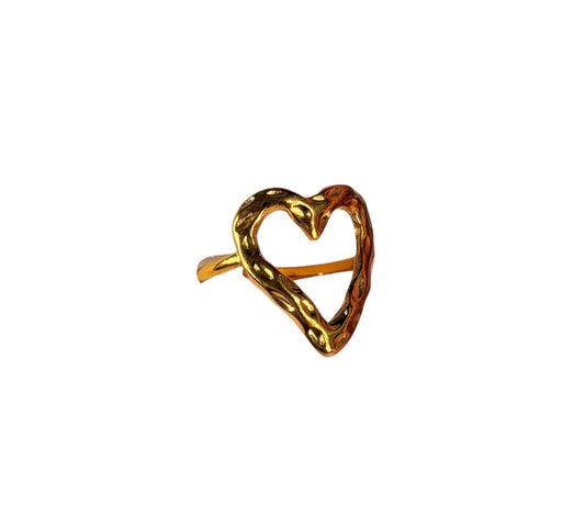 Anillo Golden Melt Heart