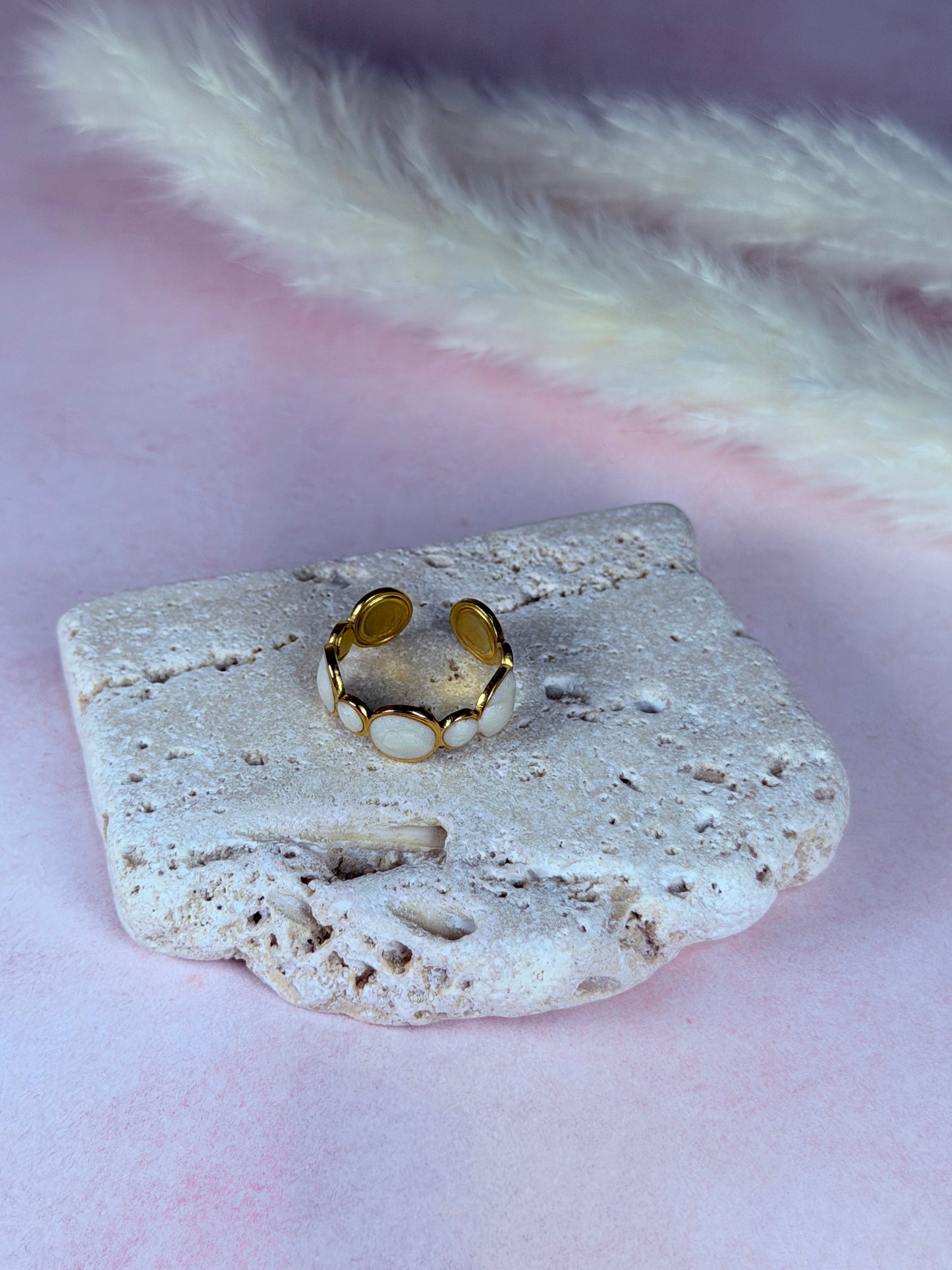 Anillo Pearl Circles