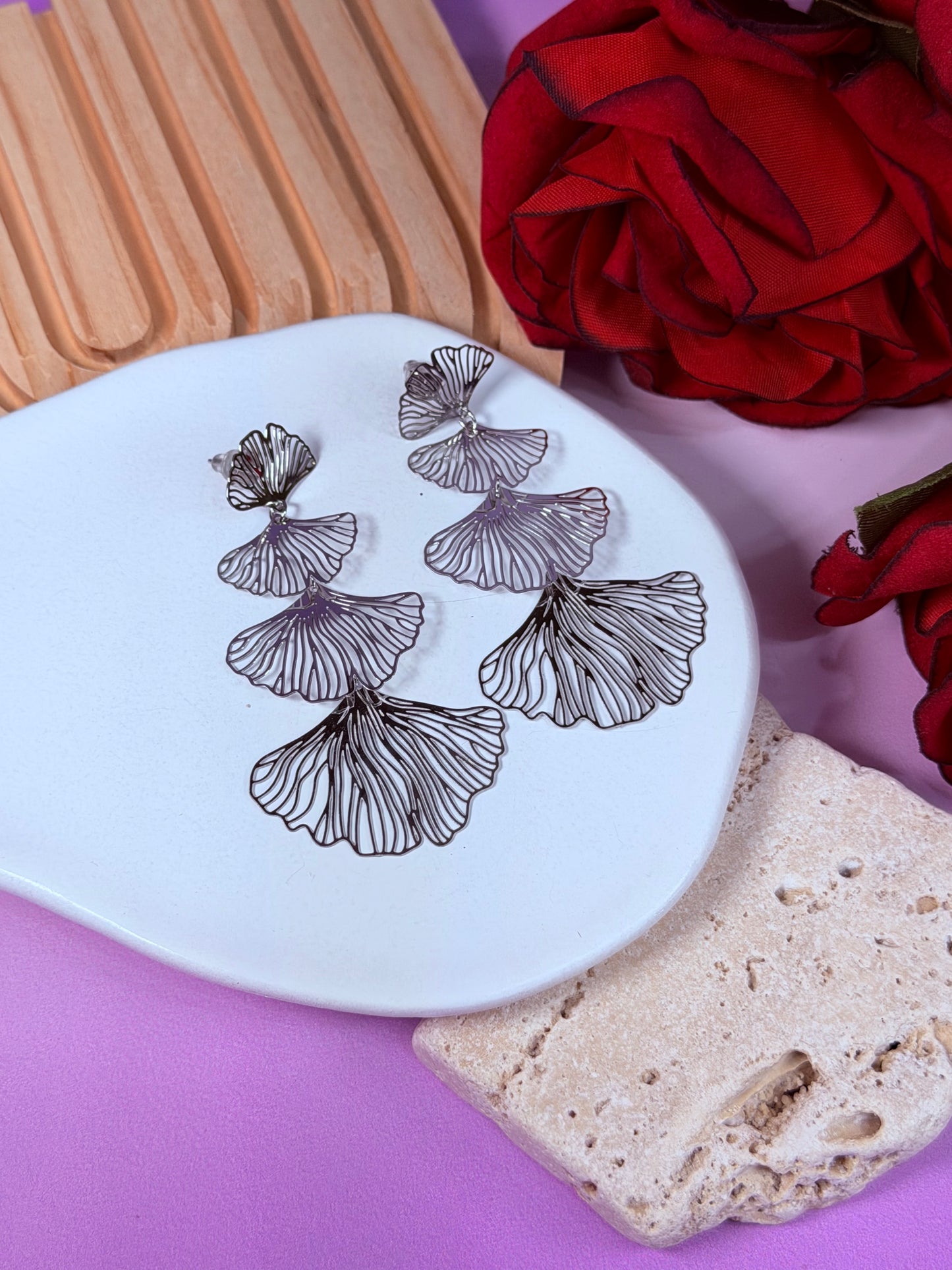Aretes Ginkgo Royale