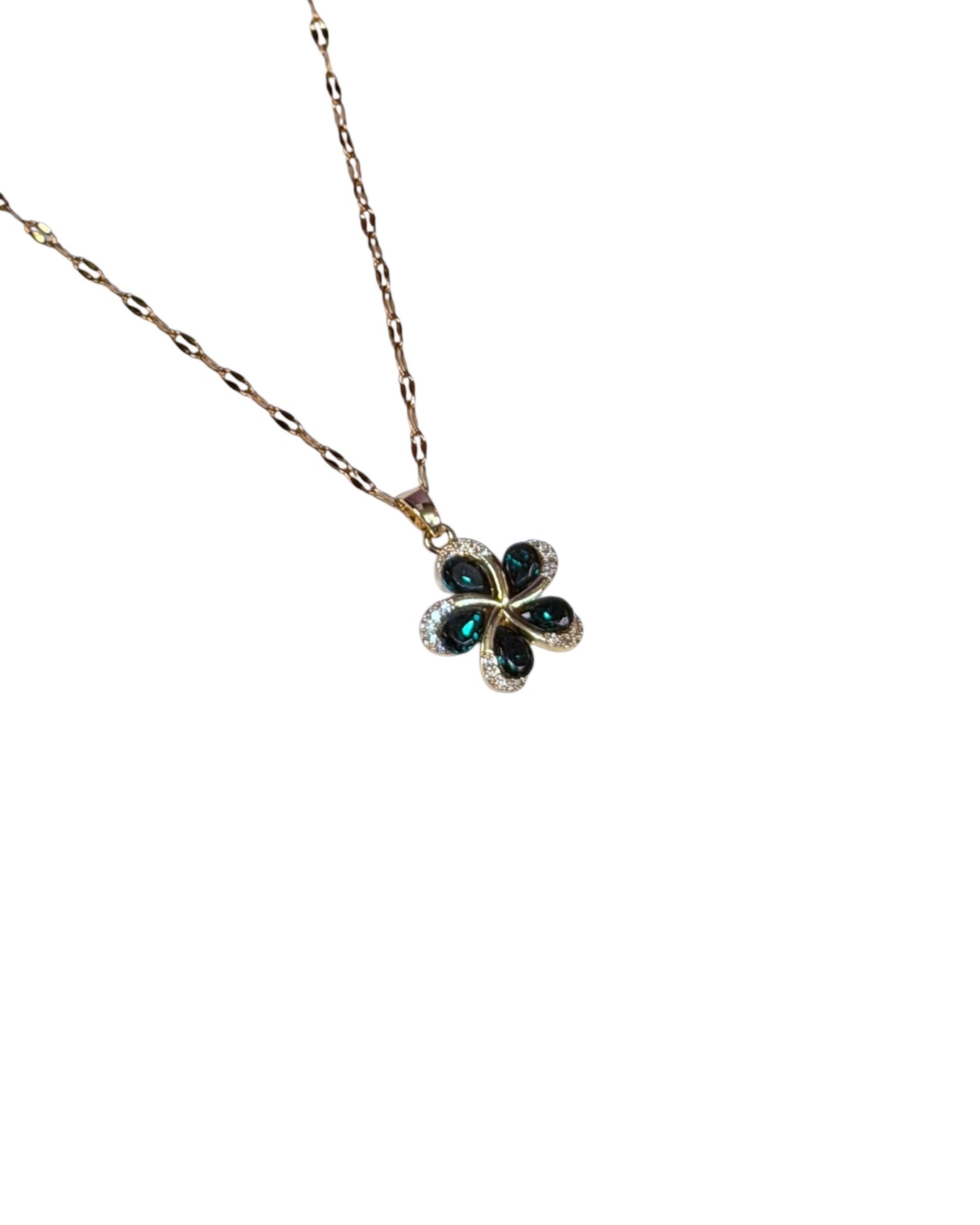 Collar Flor Esmeralda