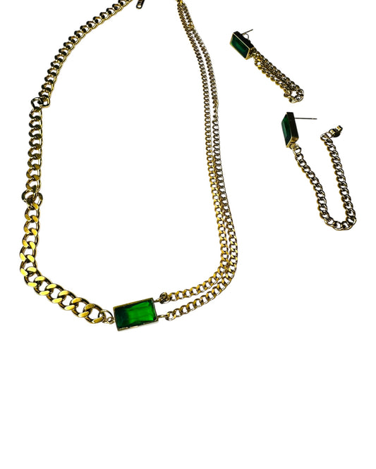 Cadenas con esmeralda