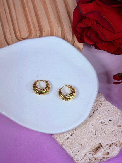 Aretes Argolla Vintage Ornamental