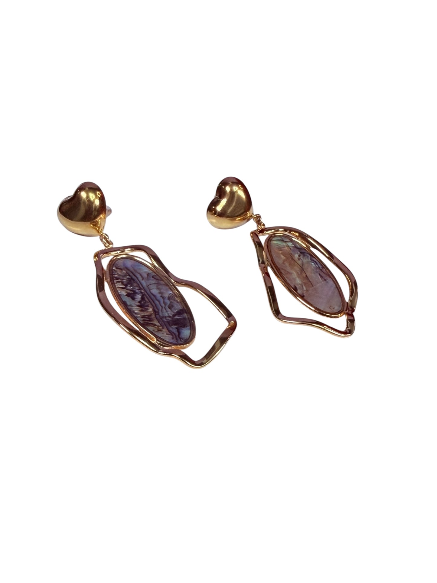 Aretes Corazón Marble Glow
