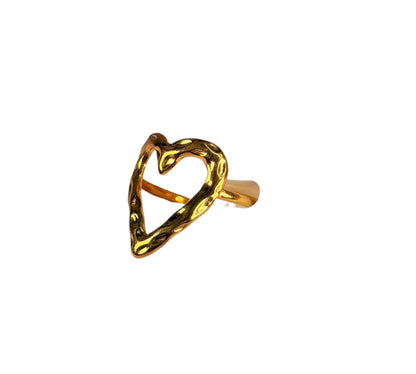 Anillo Golden Melt Heart