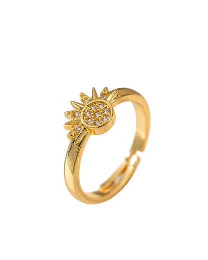 Anillos Sun & Moon – Set de 2 (Dorado + Plateado)