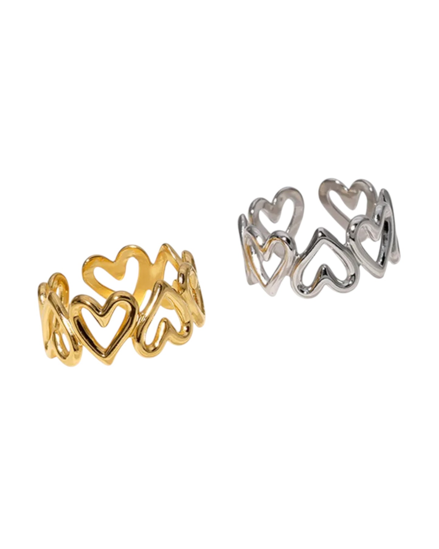 Anillo Corazones Infinity
