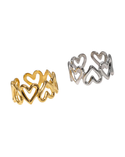 Anillo Corazones Infinity