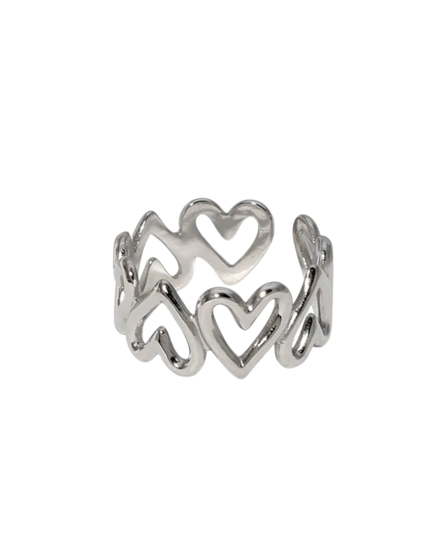 Anillo Corazones Infinity