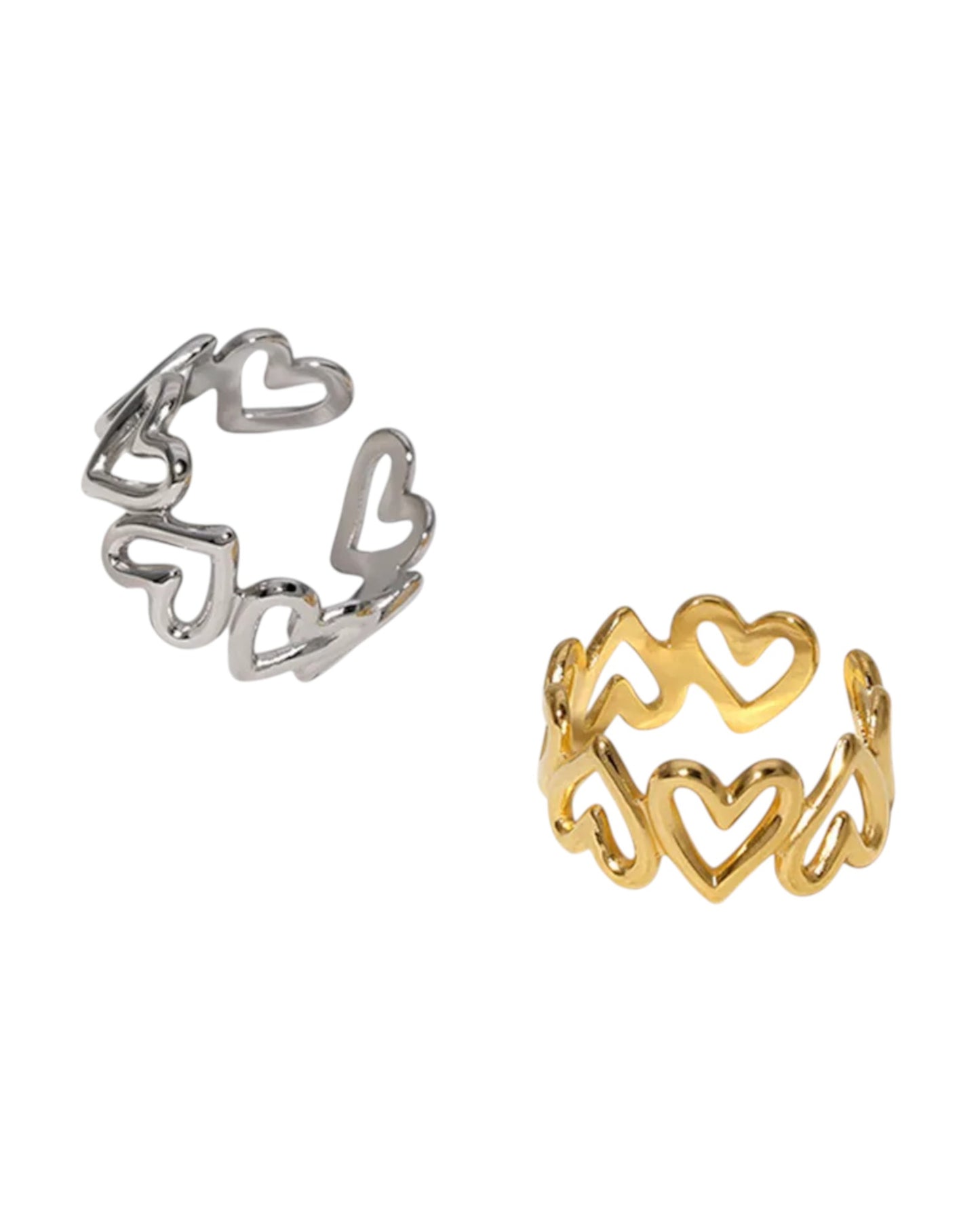 Anillo Corazones Infinity