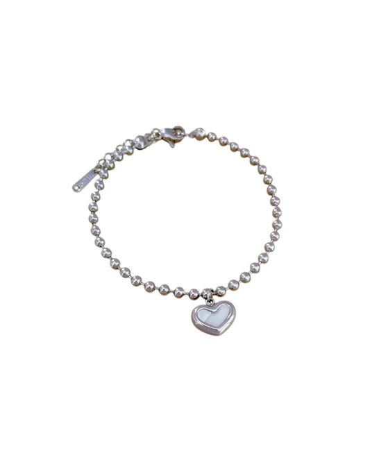 Pulsera Heart Pearl